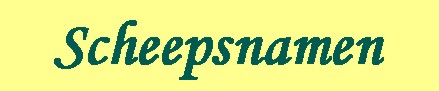 Scheepsnamen